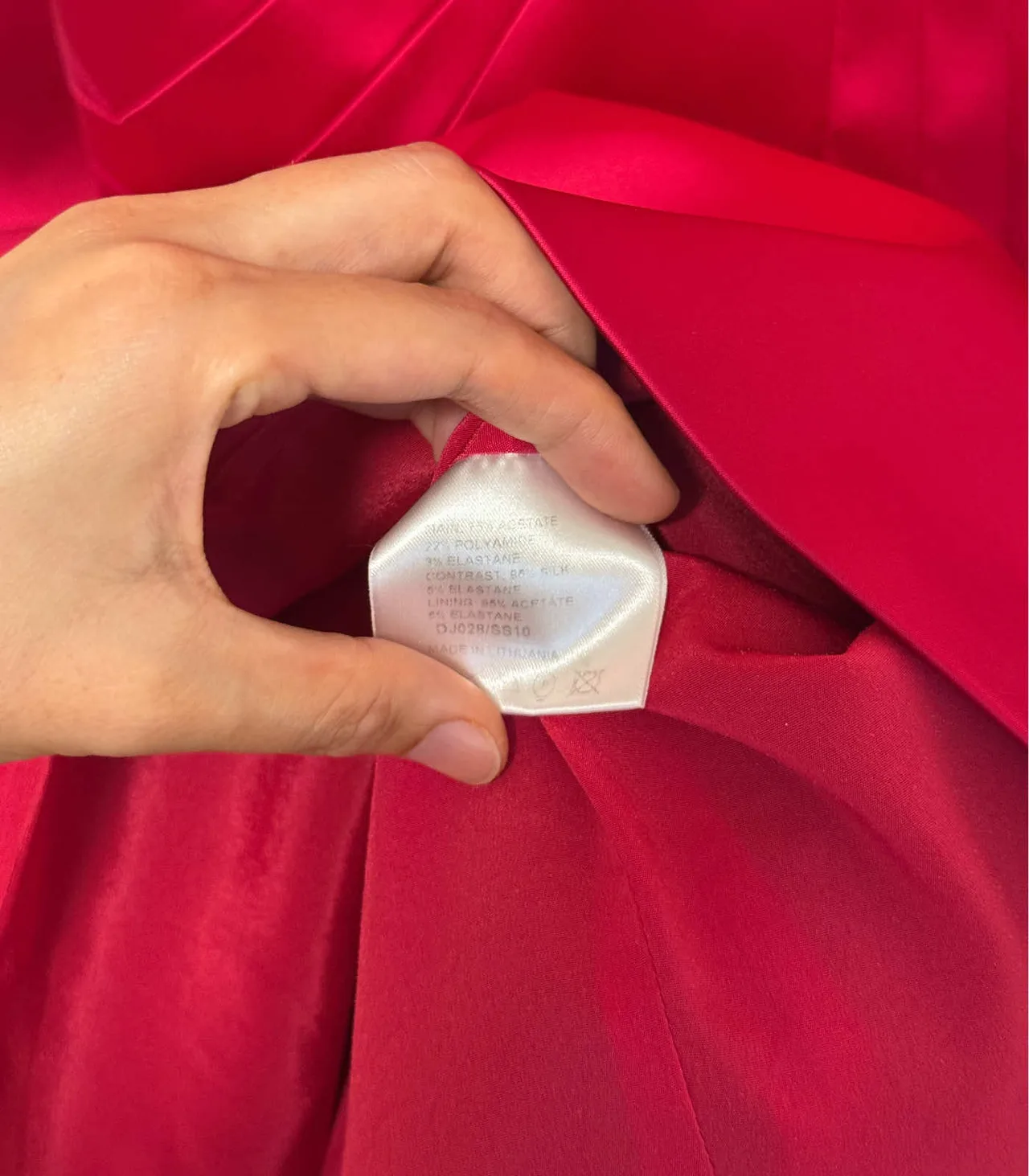 Karen Millen Fuchsia Pink One Shoulder Satin Midi Dress - AU 12 — photo 8