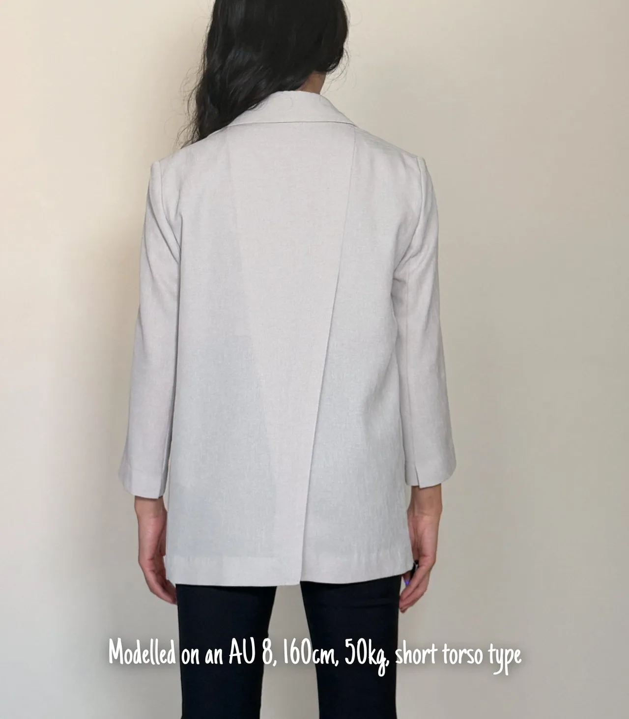 LIST 3/4 Sleeve Light Grey Summer Blazer - Small — photo 2