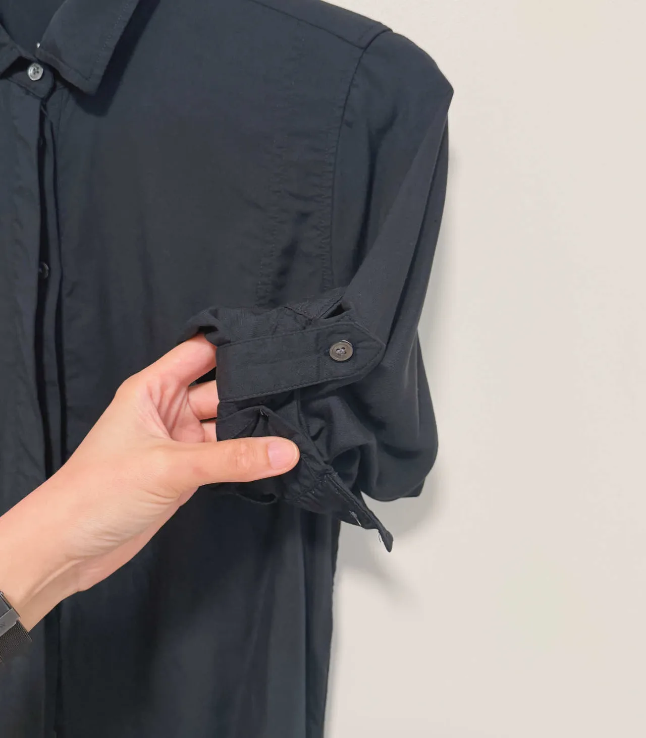 Trenery Women's Black Modal Button-down Shirt - XS — photo 9