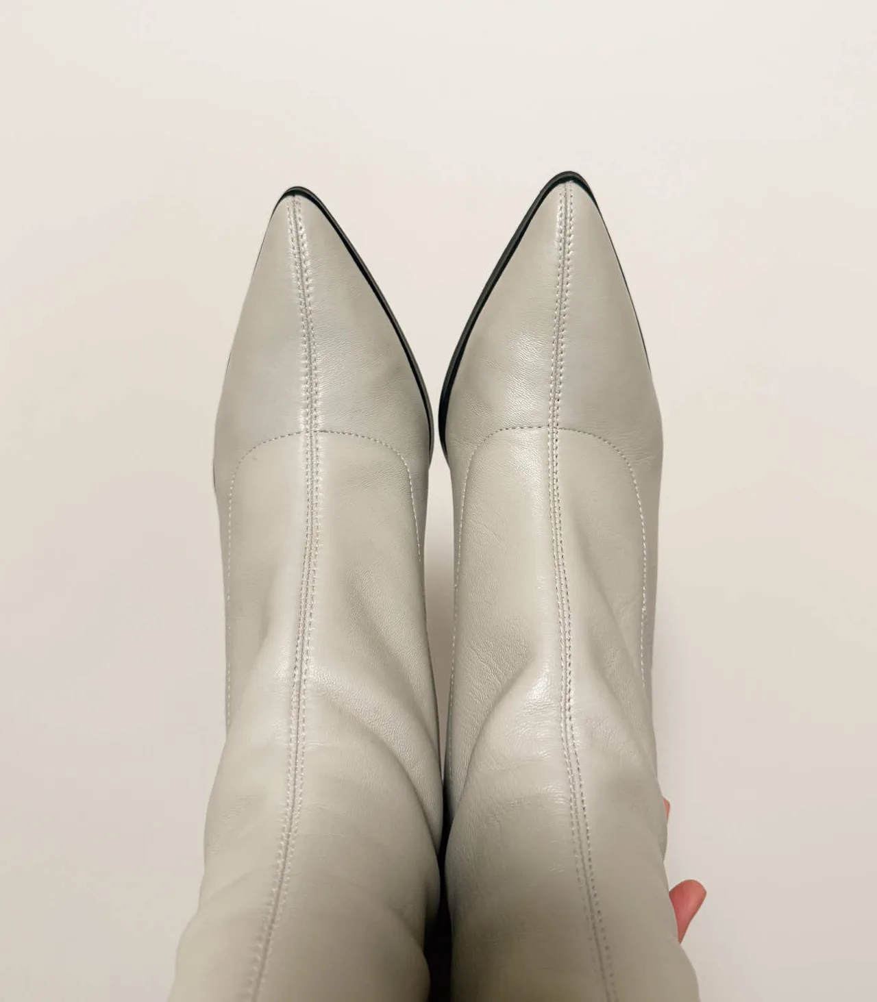 Siren Cream Block Heel Ankle Sock Boots - EU 37 — photo 6