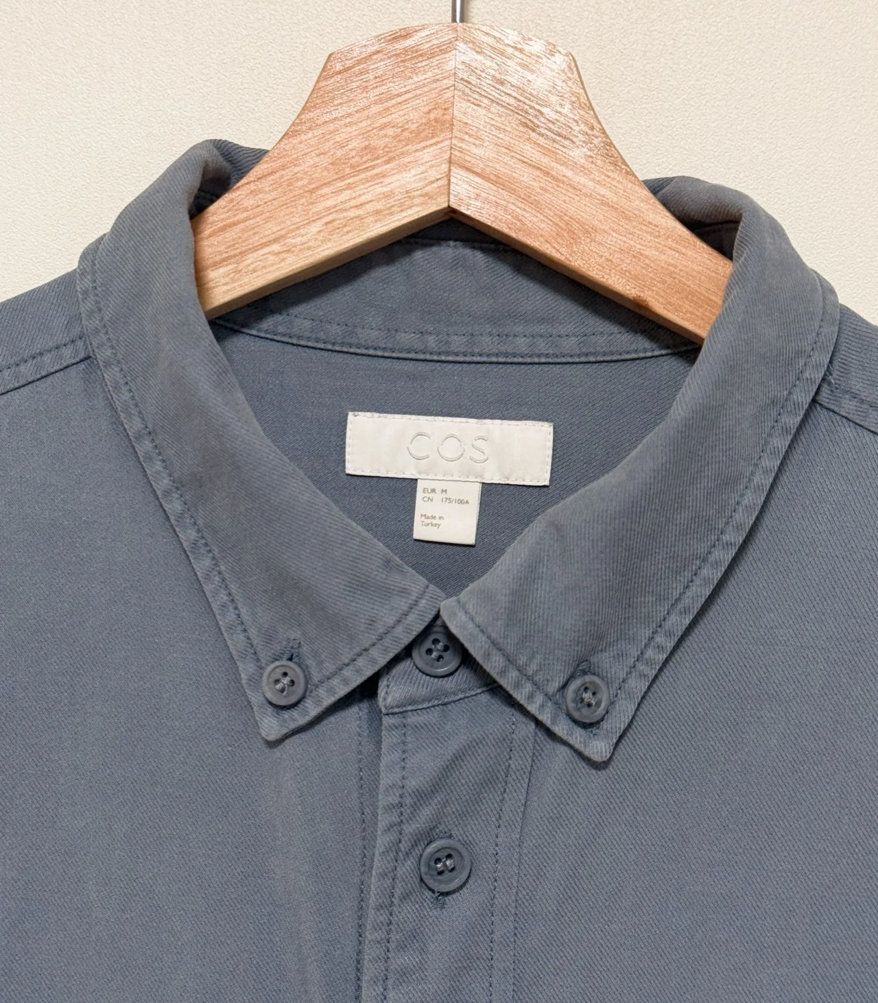 COS Dusty Blue Button-Down Shirt - Men's Medium — photo 5