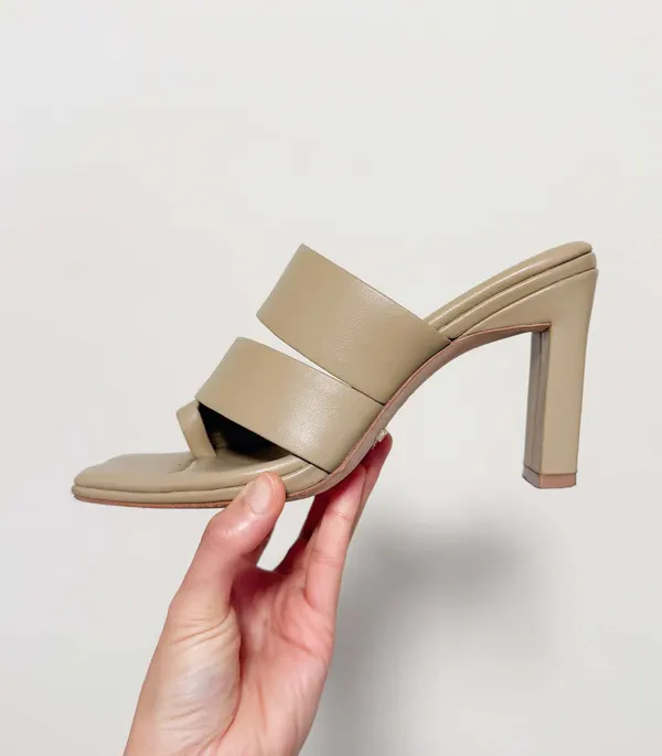 Country Road Sonya Light Khaki Strappy Heel Sandals - EU 37