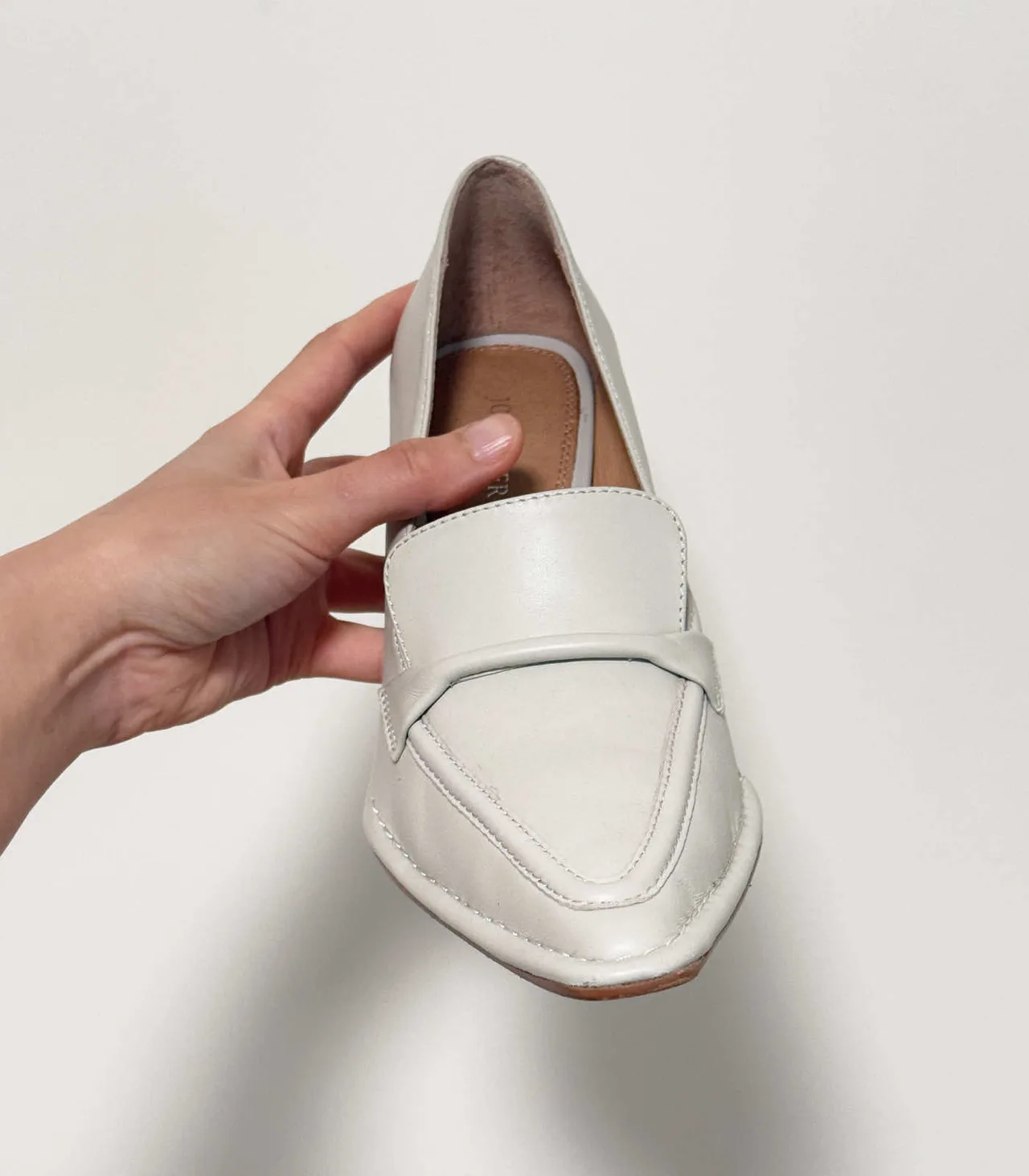 Jo Mercer Bone Covet Block Leather Heel Loafers - EU 37 — photo 4