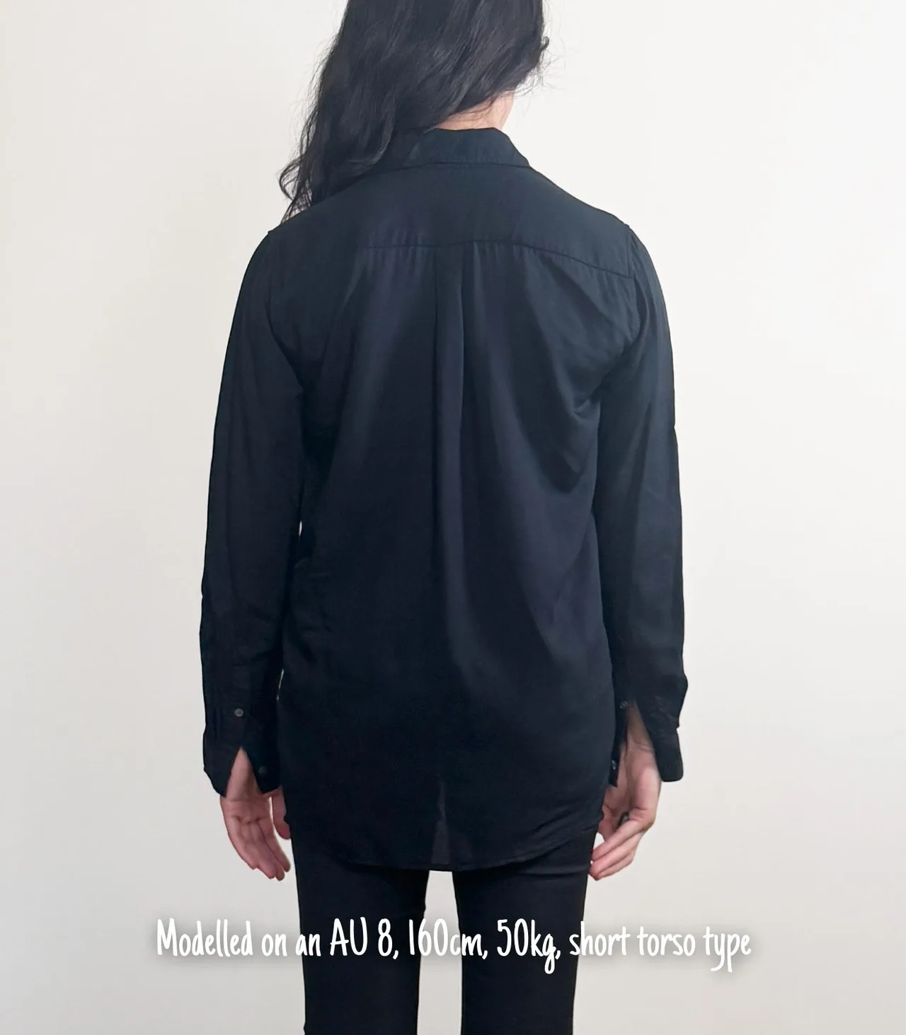 Trenery Women's Black Modal Button-down Shirt - XS — photo 2