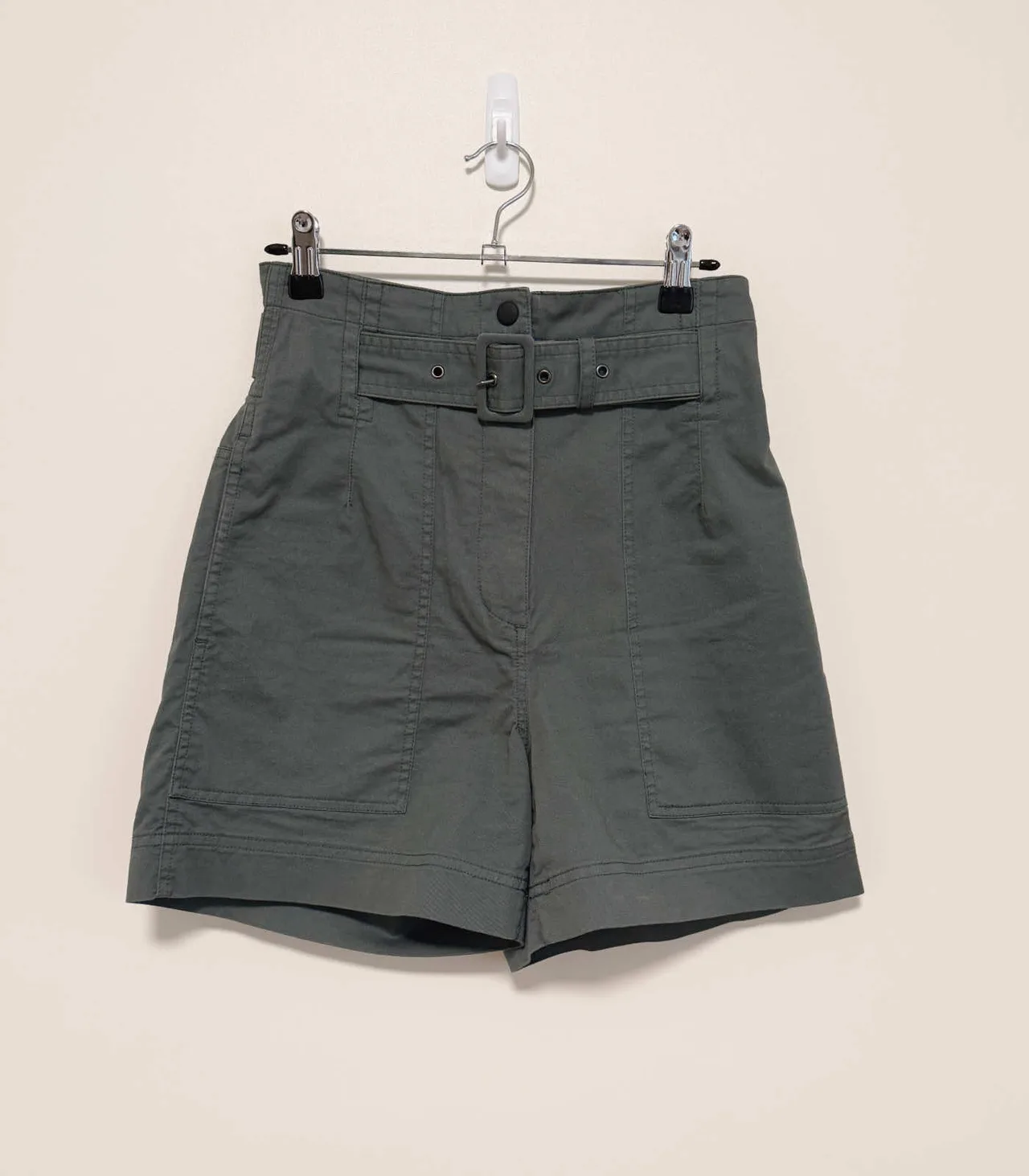 Saba Remy Army green High-waisted Tailored Short - AU 4 — photo 3