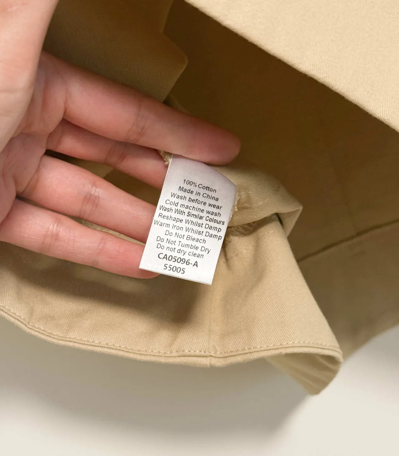 Calli Butter Beige High-waisted Cotton Mini Skirt with a waist tie - AU 6 — photo 8