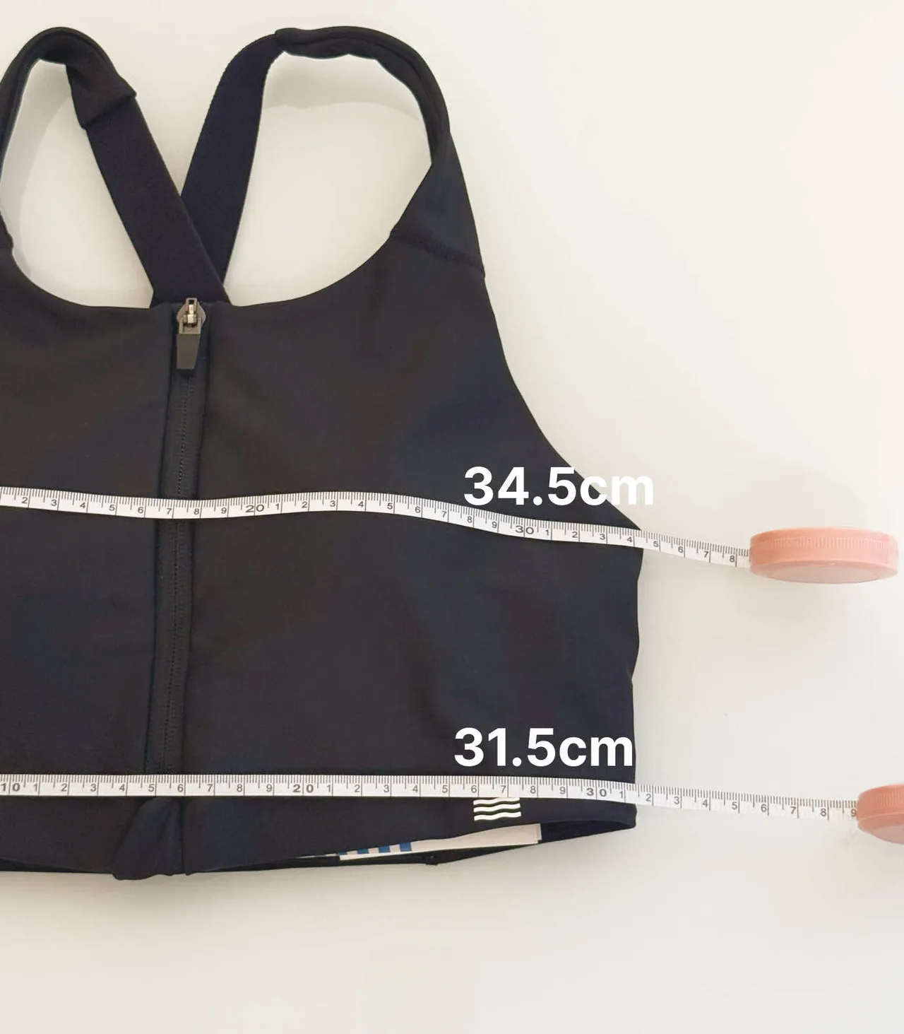 Bondi Active Black Sports Bra with Front Zip - AU 8 — photo 10