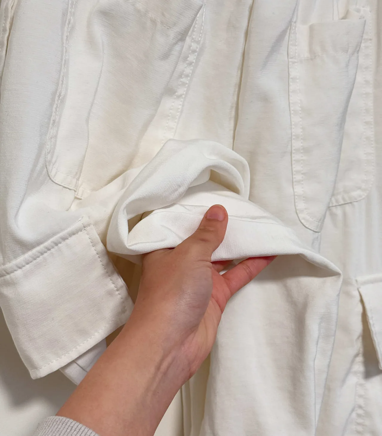 Zara Women's White Lightweight Cargo Joggers - XS — photo 8