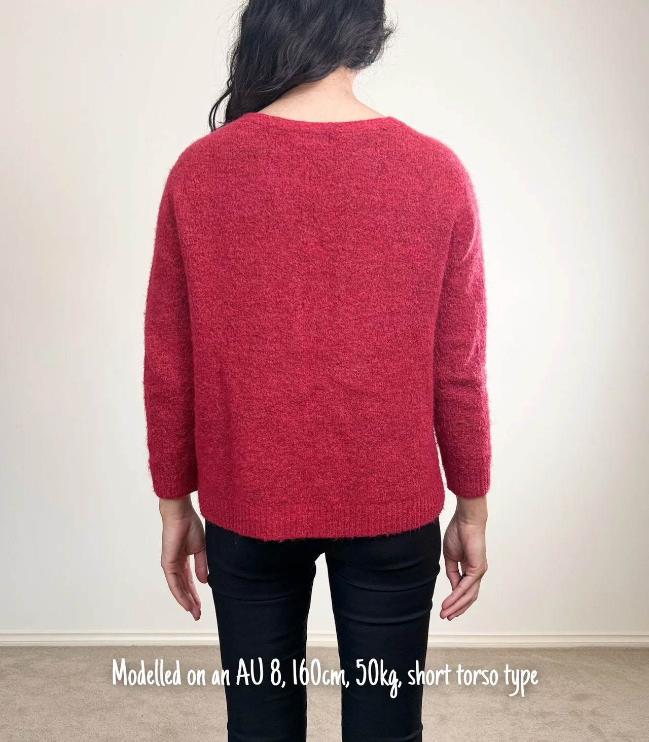 Morley V-Neck Red Wool Alpaca Cardigan — photo 2
