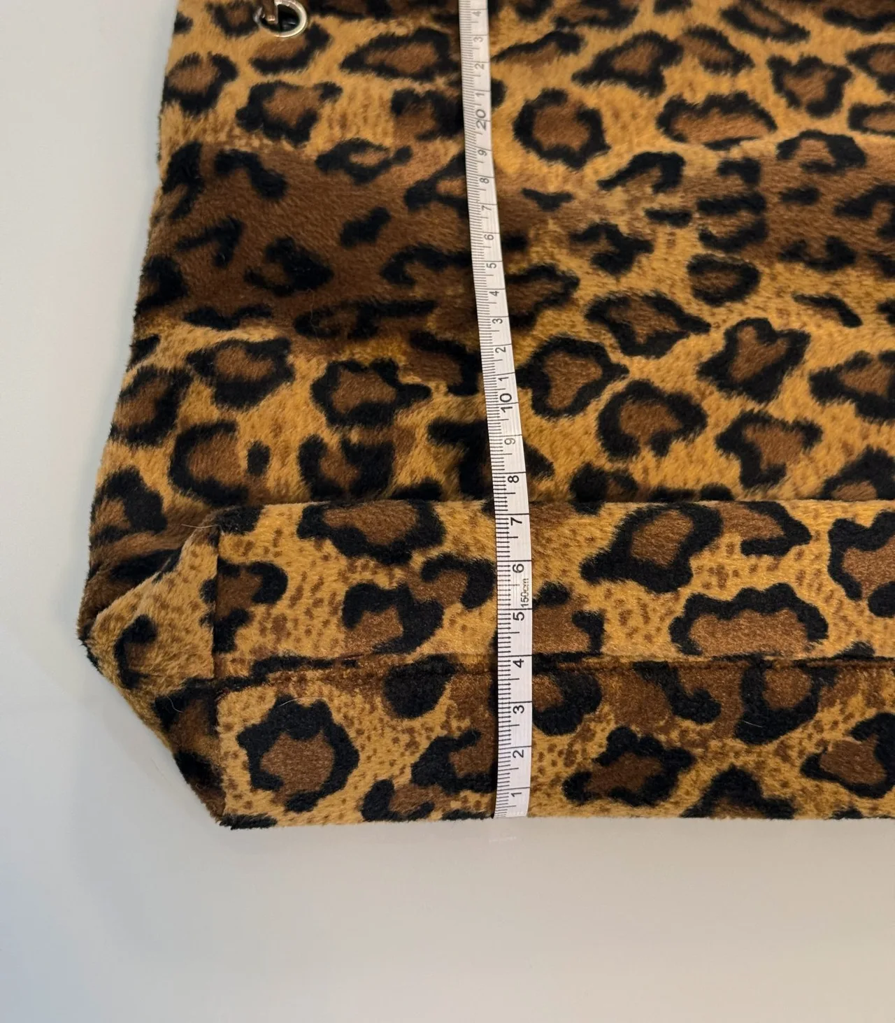 Leopard Print Brown Faux Fur Shoulder Bag — photo 9