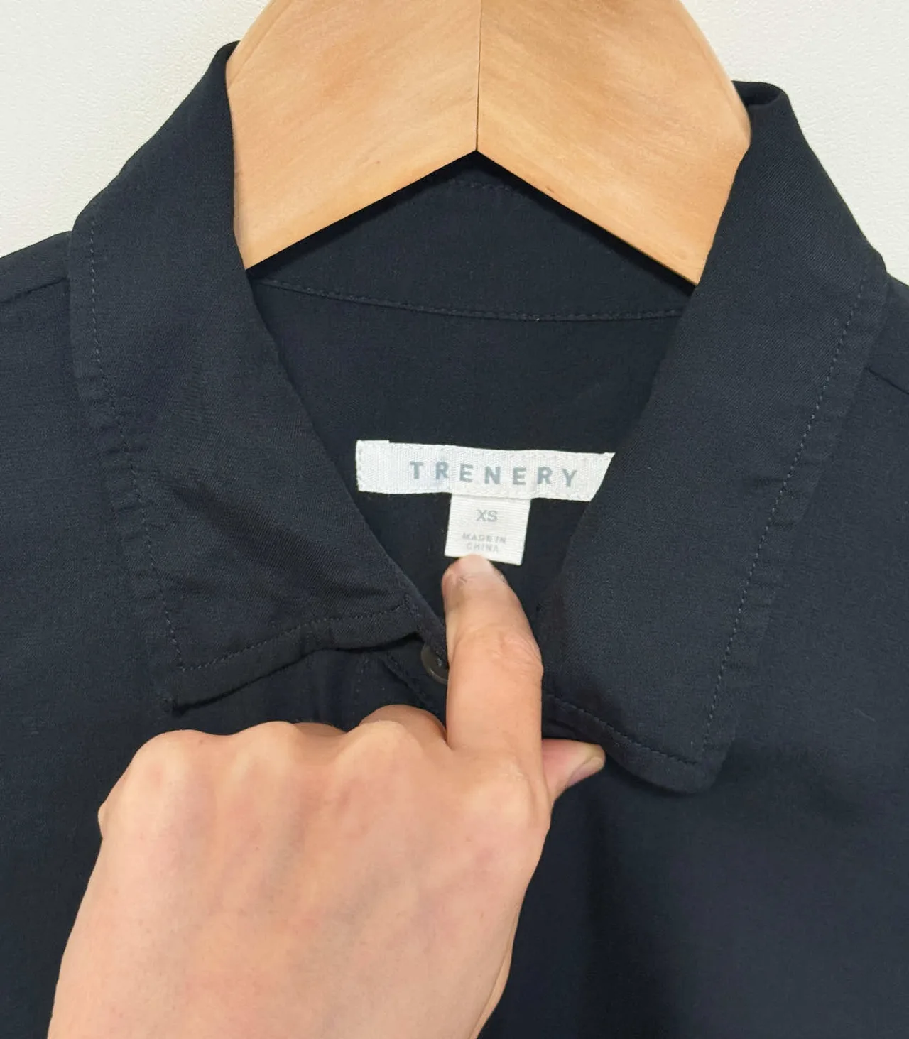 Trenery Women's Black Modal Button-down Shirt - XS — photo 5