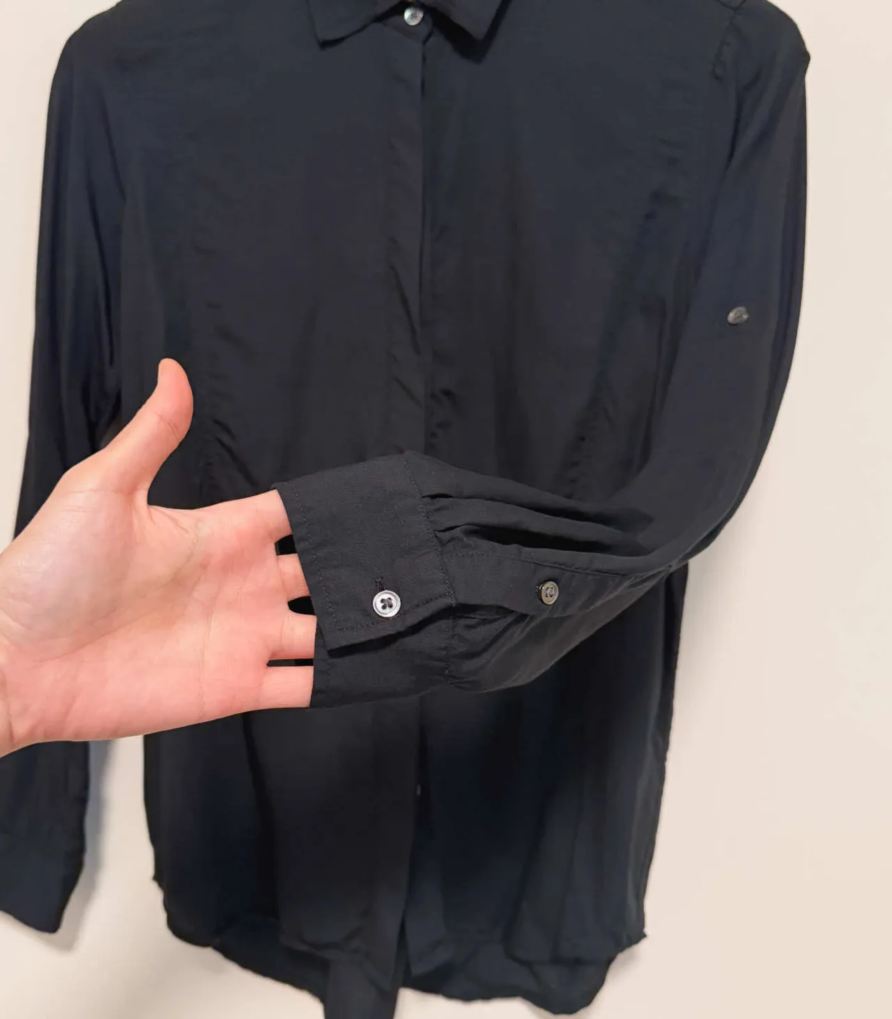 Trenery Women's Black Modal Button-down Shirt - XS — photo 8