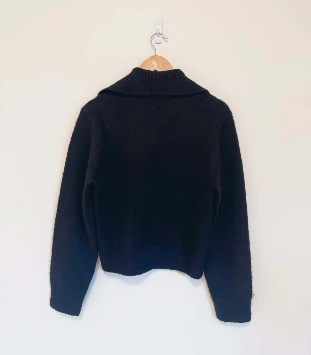 All Fenix Black Cropped Collared Knit Polo Jumper - Women's small — photo 5