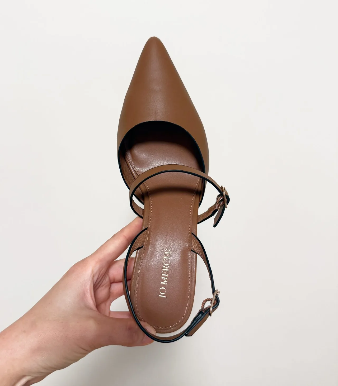 Jo Mercer Karina Brown Sling Back Mid Heels - EU 37 — photo 3