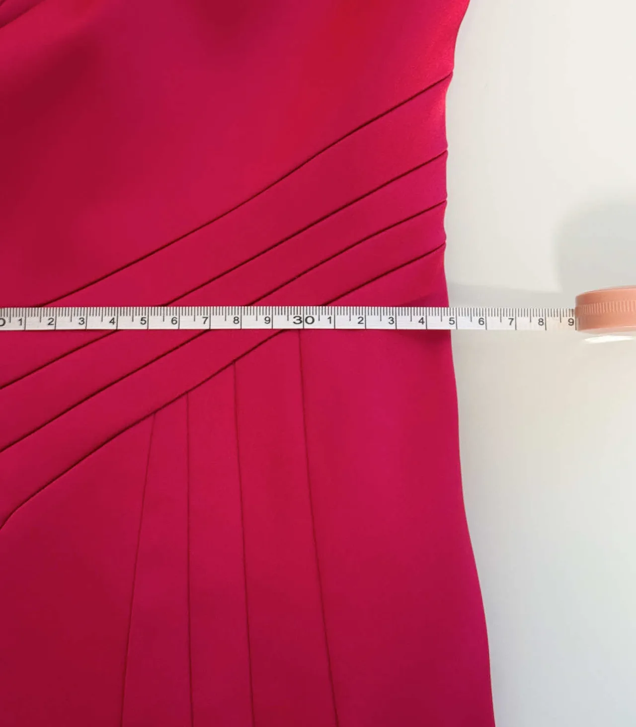Karen Millen Fuchsia Pink One Shoulder Satin Midi Dress - AU 12 — photo 11