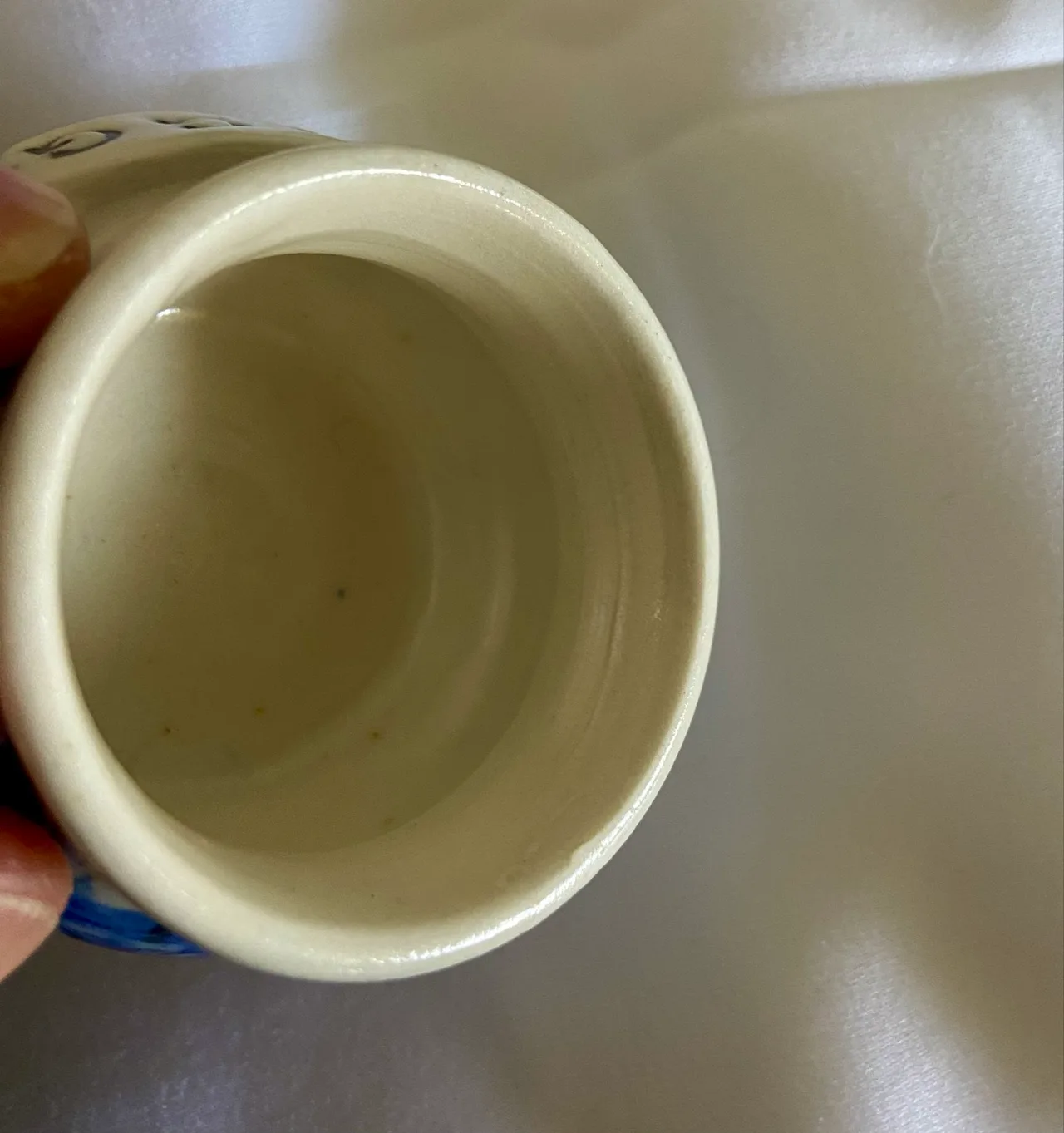 Handmade Egg Cup Featuring Blue Wrens — photo 5