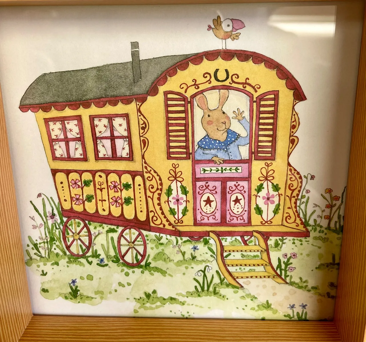 2 x Ruby Red Shoes Bookleaf in Wooden Square Frame — photo 4