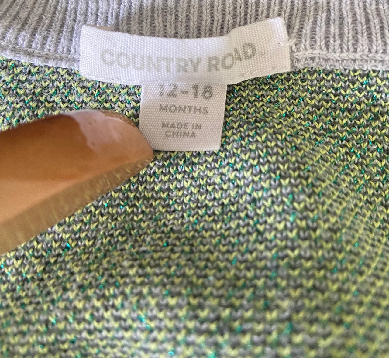 Country Road Baby 1-2 years Grey with Pineapples Cotton — photo 4