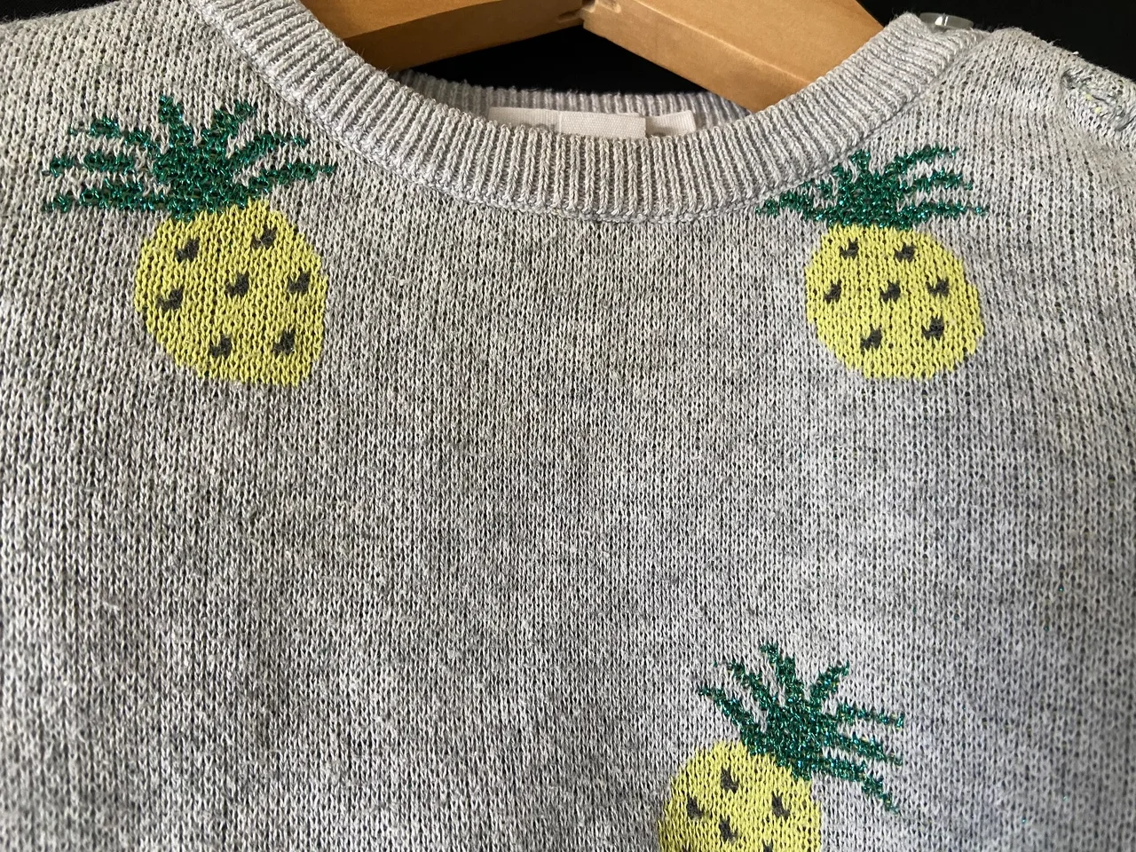 Country Road Baby 1-2 years Grey with Pineapples Cotton — photo 3