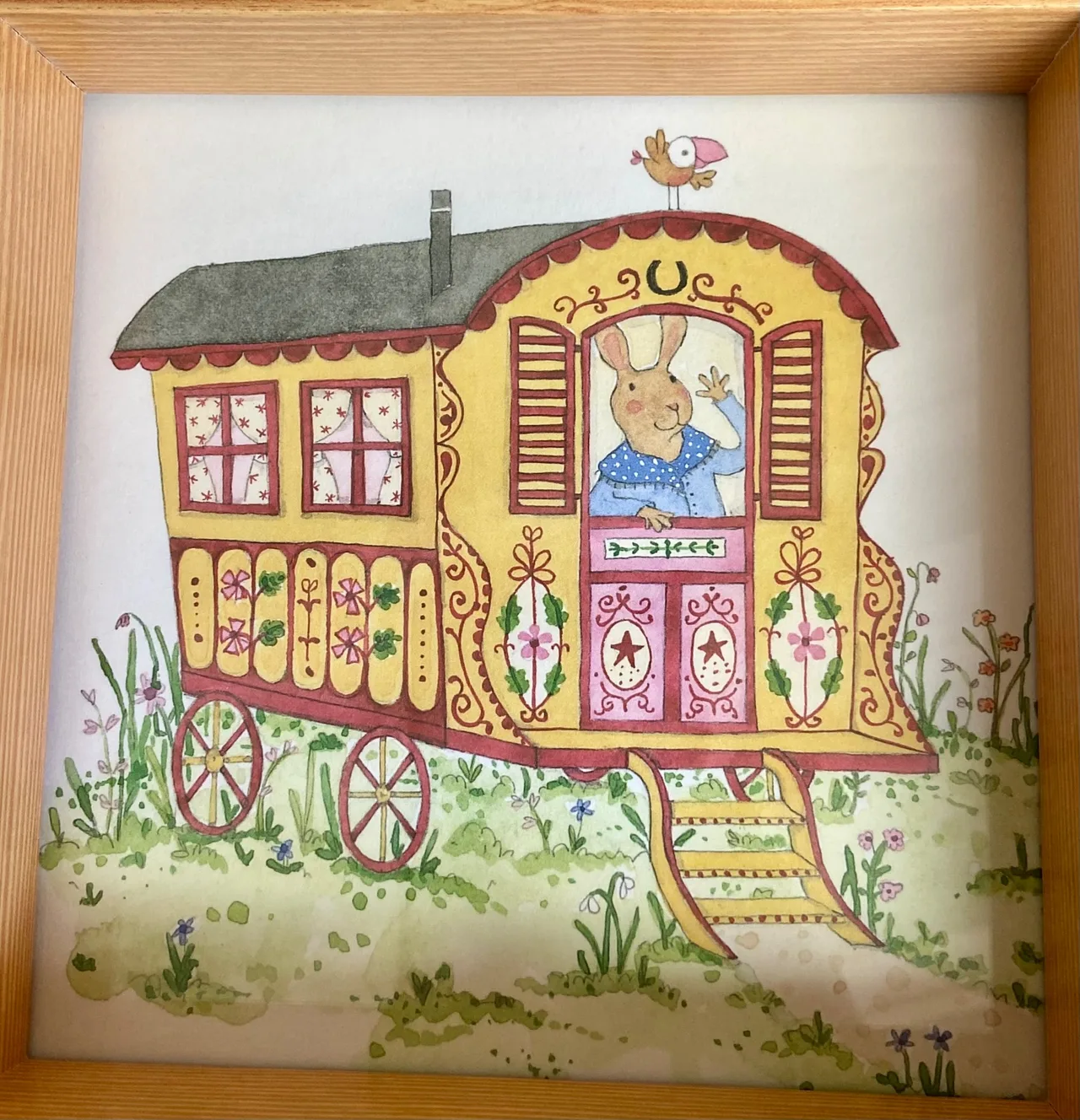 2 x Ruby Red Shoes Bookleaf in Wooden Square Frame — photo 3