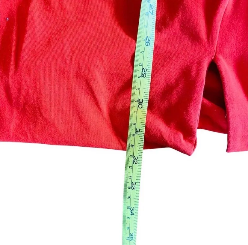 -Kookai red short-sleeve bodycon mini dress.app 10 – photo 8