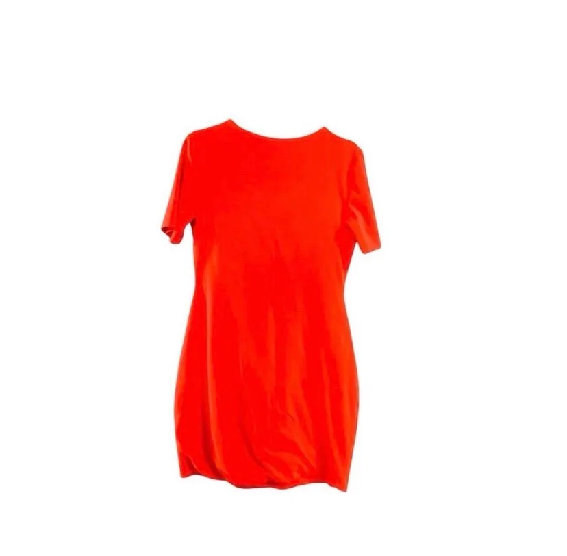 -Kookai red short-sleeve bodycon mini dress.app 10 – photo 3