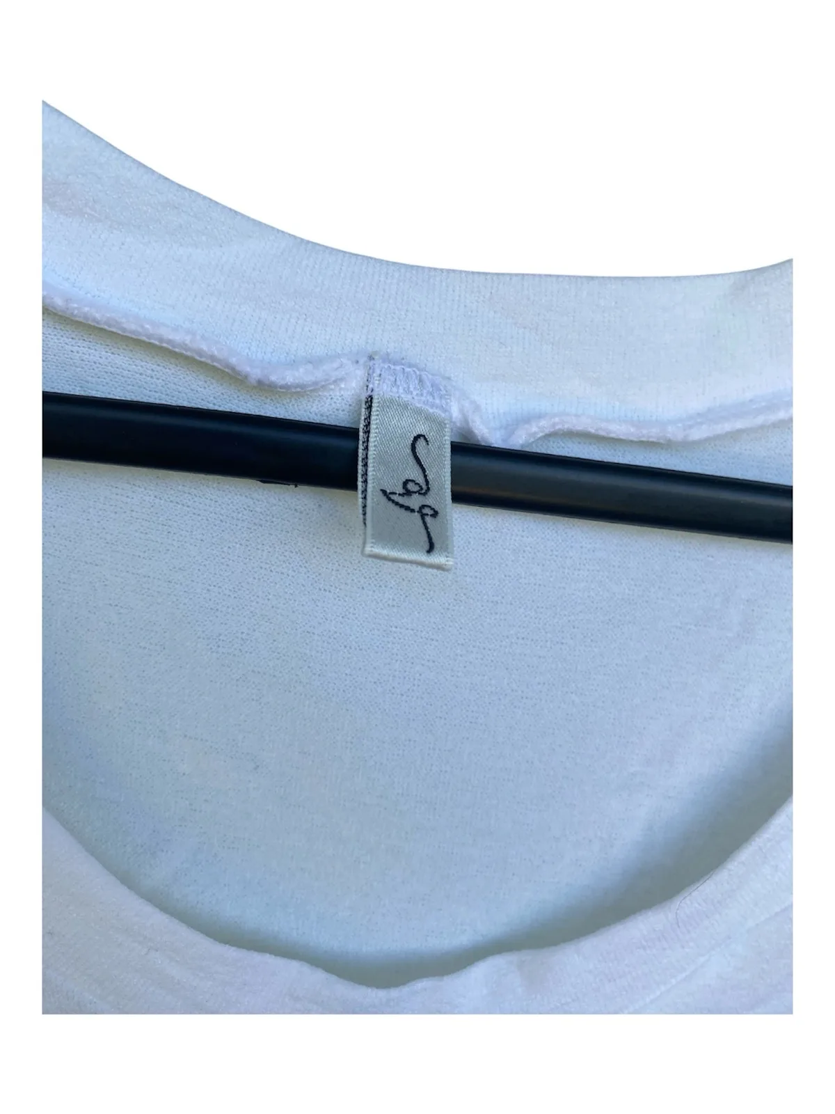 Vigorella Bundle (2) Polyamide Scoop Neck Tops Black / White very Stretchy EC – photo 4