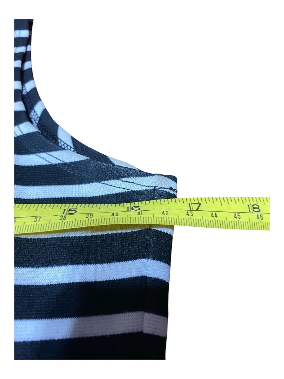 Simona Black & White Striped Sleeveless Bodycon Mini Dress Size S   Aus 10 – photo 6