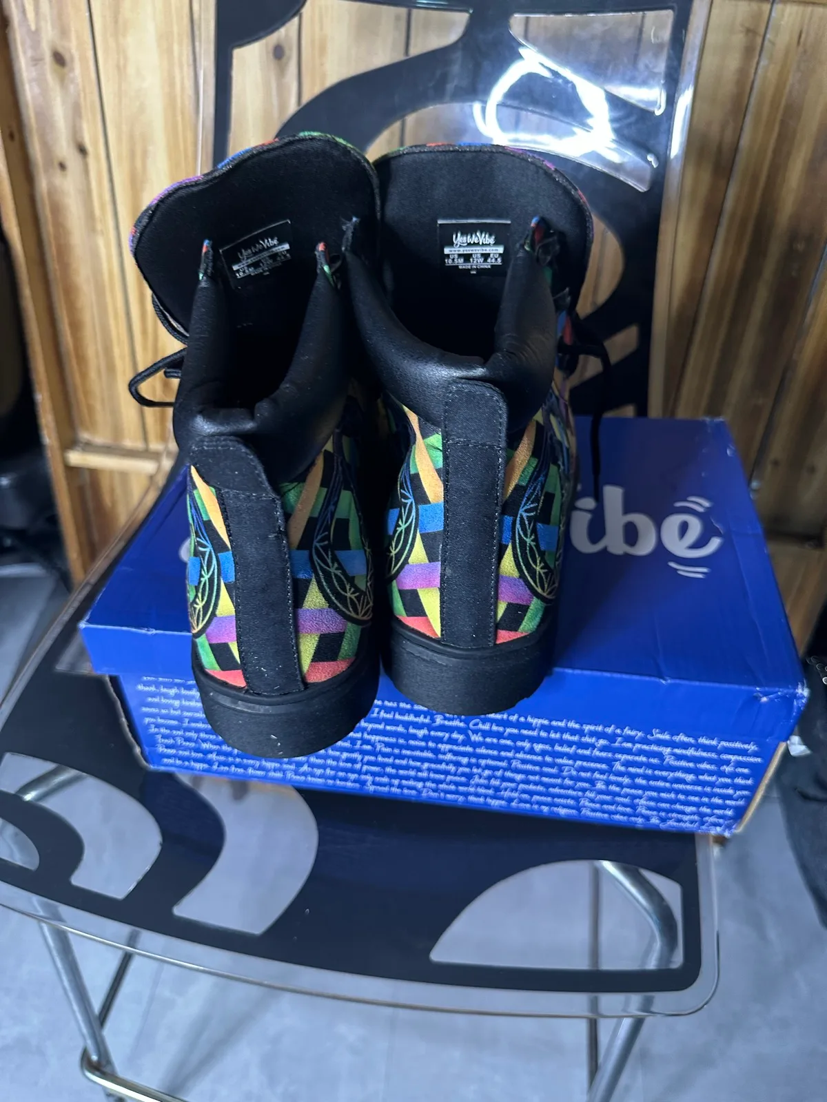 Yes We Vibe - Rainbow Boots US12 — photo 3