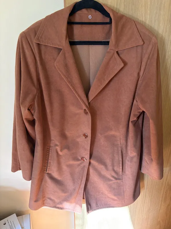Hand‑Made Suede‑Look Jacket – New