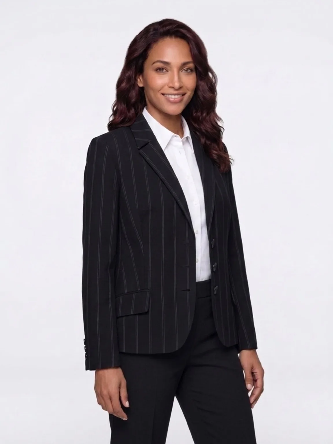 Vintage Navy striped hand tailored  jacket Size M — photo 4