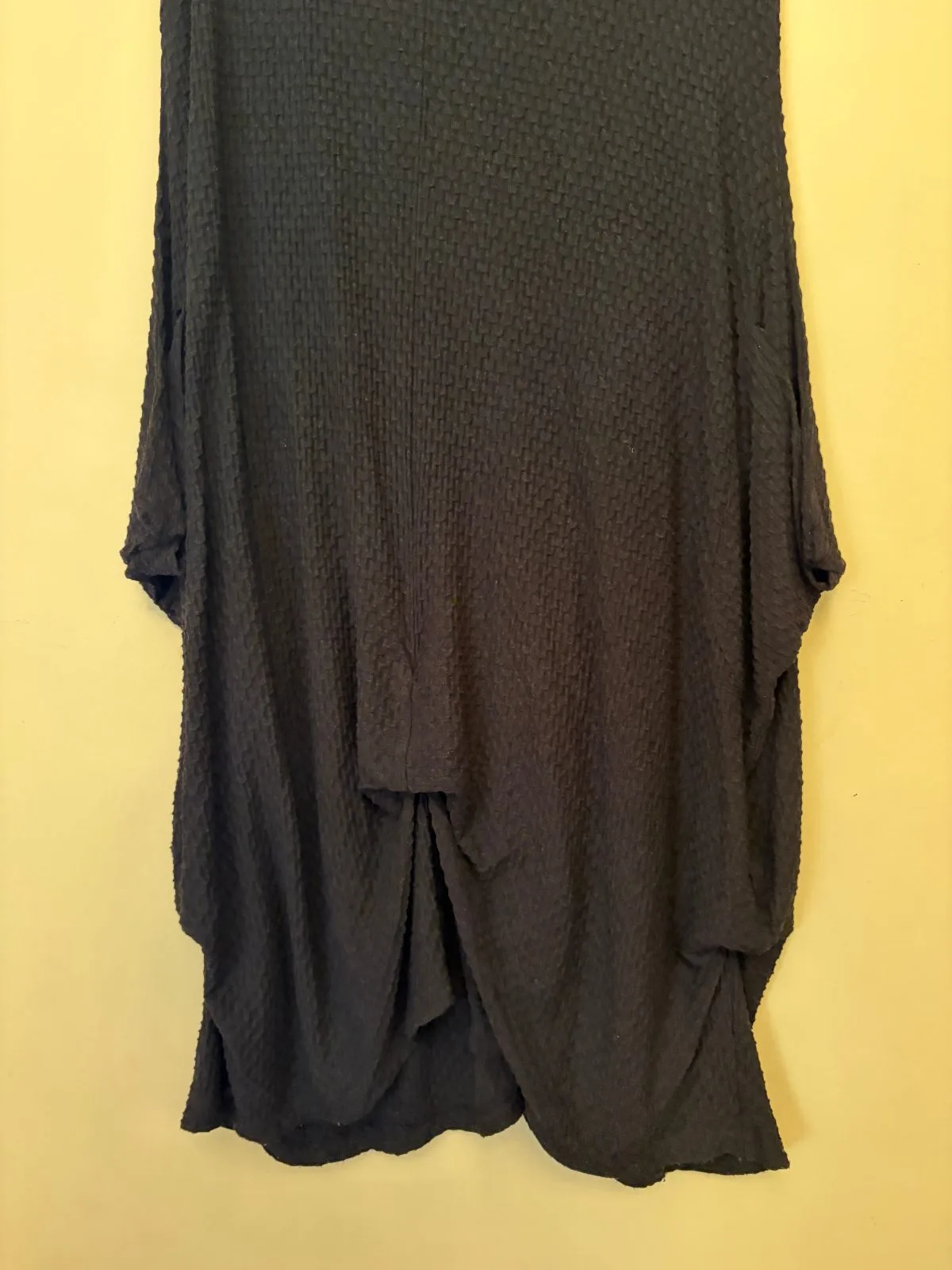 Vintage Donna Marie Black Goth Midi Dress Rayon Lycra Size L — photo 3