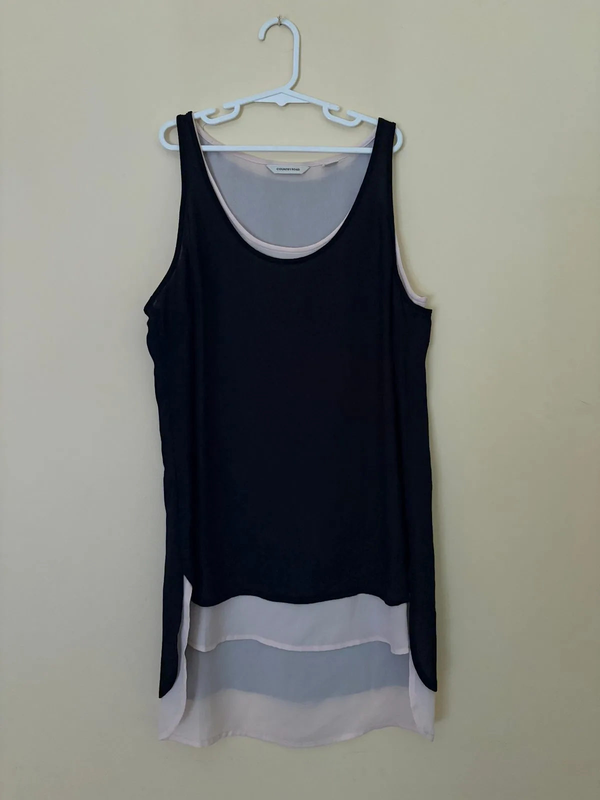 Vintage Country Road Layered Two-Tone Cami Top - NEW no tags — photo 2
