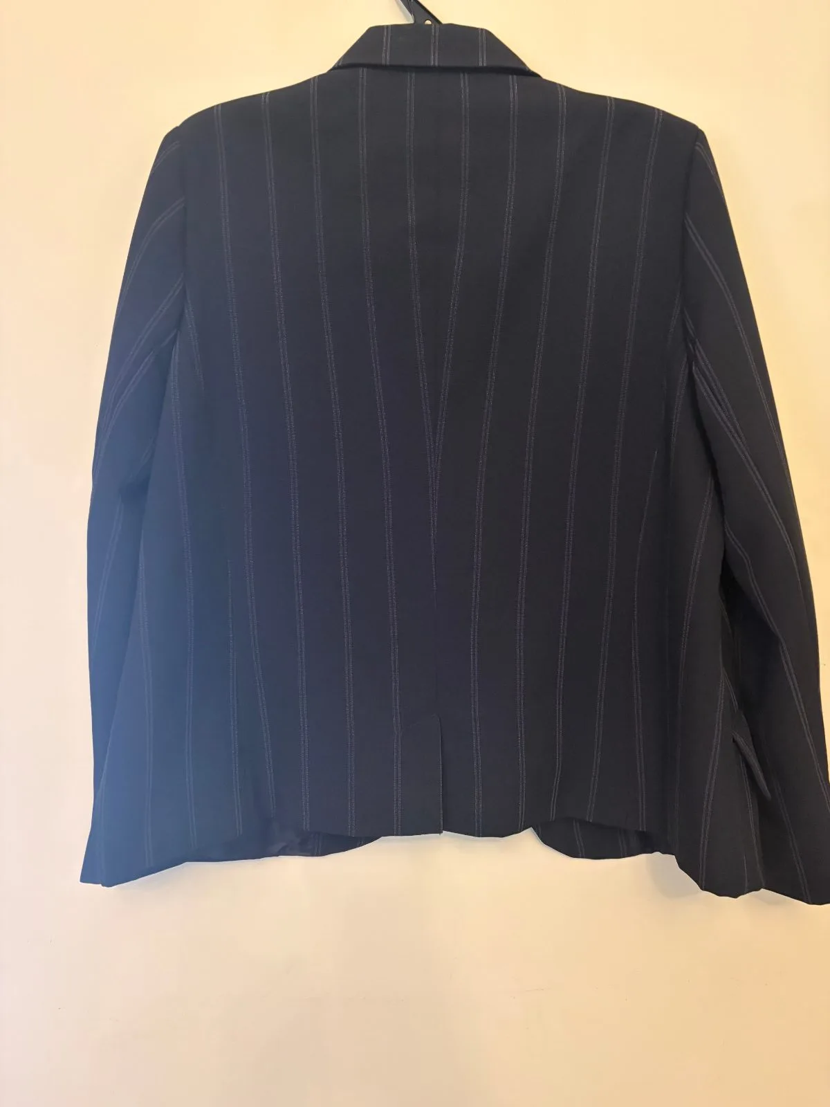 Vintage Navy striped hand tailored  jacket Size M — photo 2