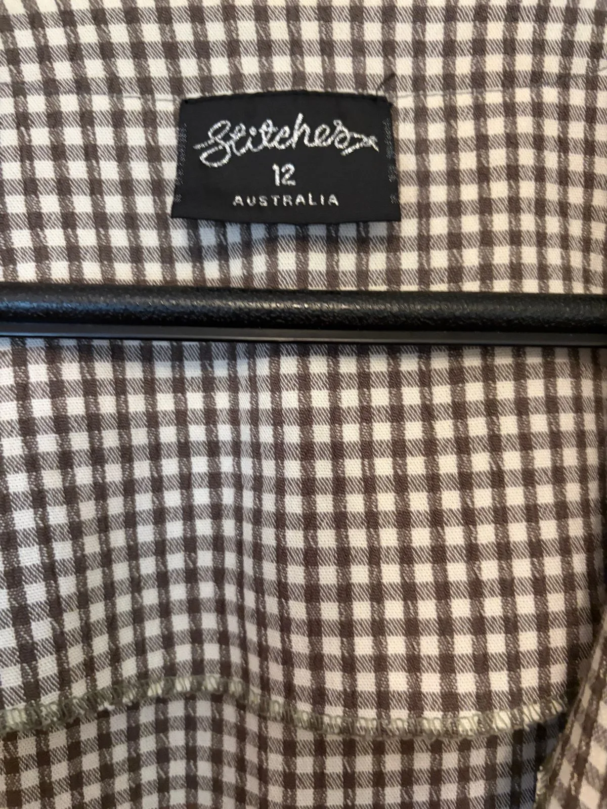 Stitches Women's Light Jacket - Gingham Green - Size 12 — photo 2
