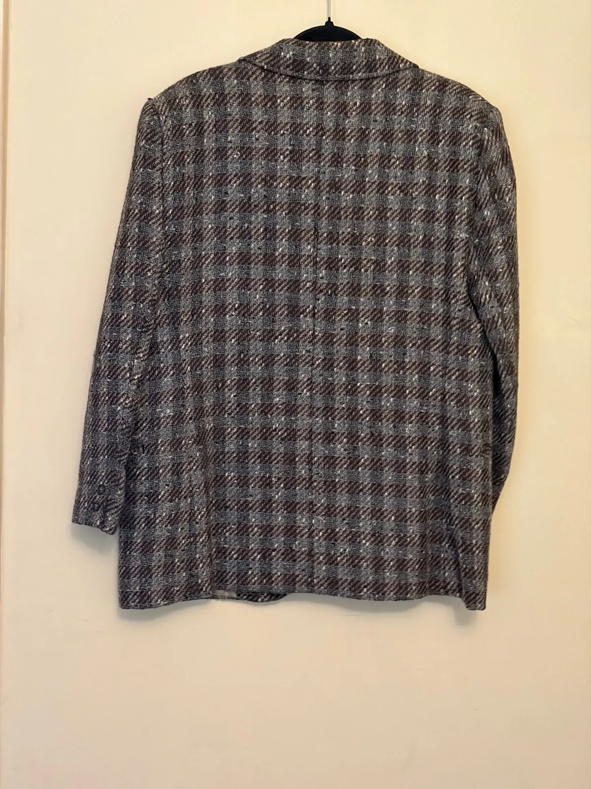 Vintage classic women's woven tweed jacket Size M-L — photo 2
