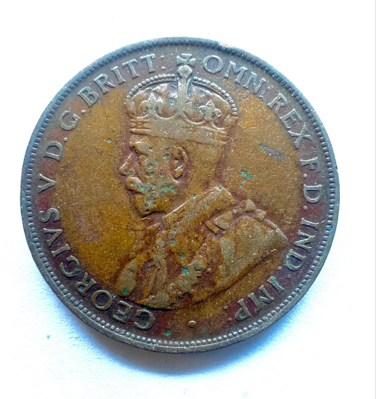 1925 Australian Penny fine to very fine key date highly collectable — photo 2