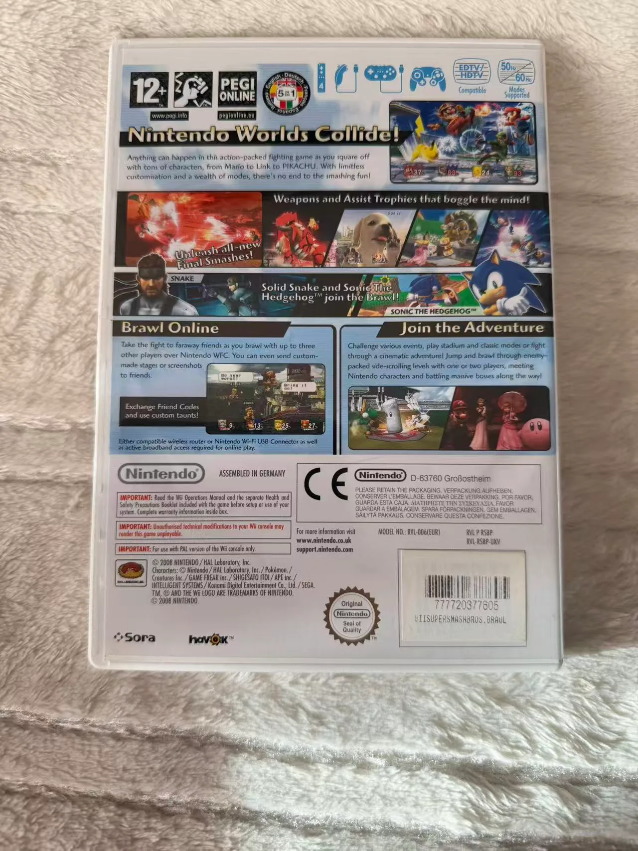 Super Smash Bros. Brawl Nintendo Wii - Pal Tested&Working — photo 2