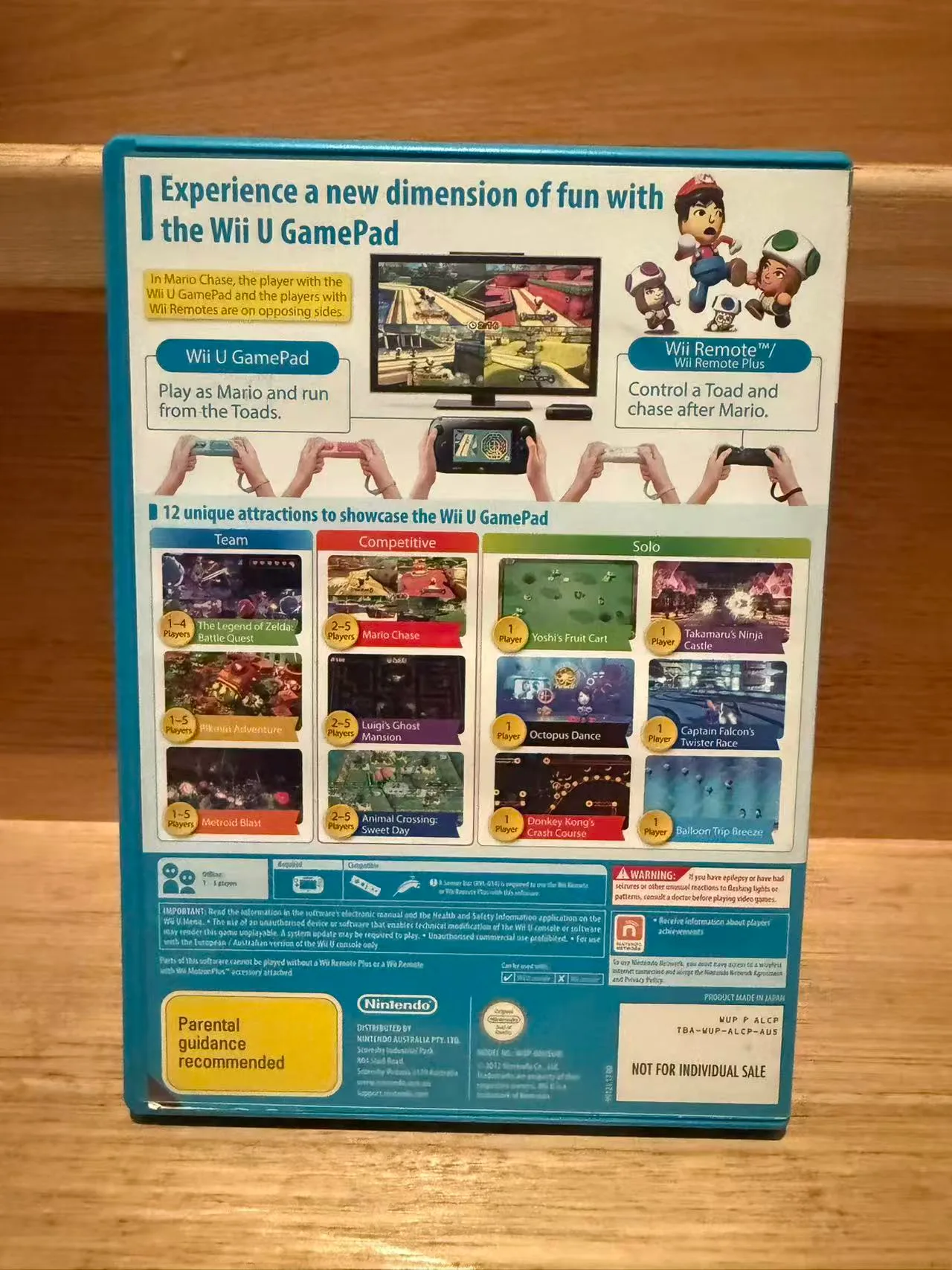 Nintendo Land - Wii U - Tested&Working - Pal Aus — photo 2