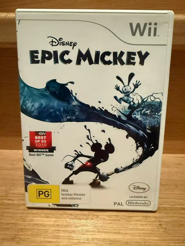 Disney Epic Mickey - Nintendo Wii/Wii U - Tested&Working - Genuine