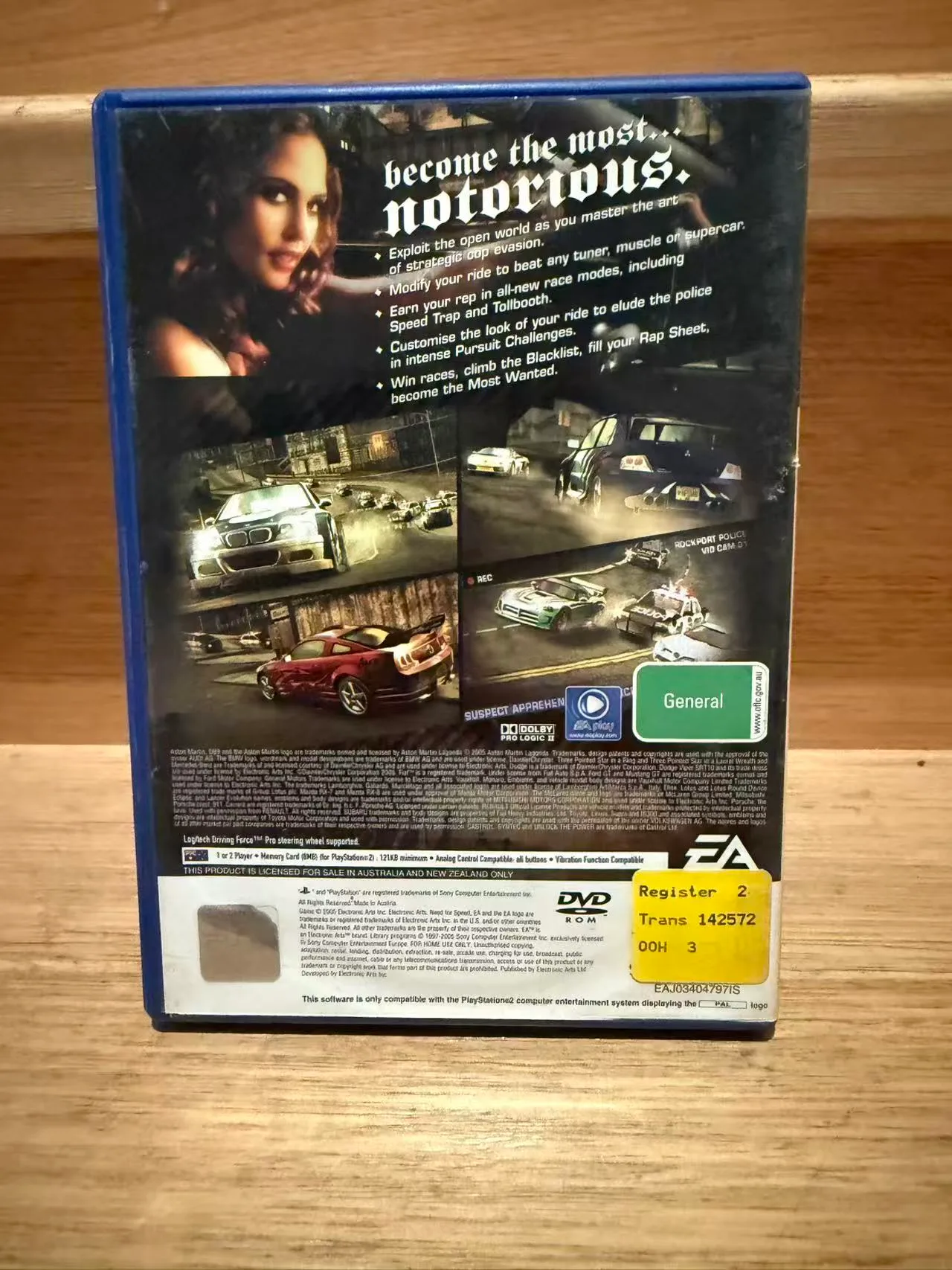 Need For Speed Most Wanted Sony Playstation 2 (PS2) Pal Aus - Tested&Working — photo 2