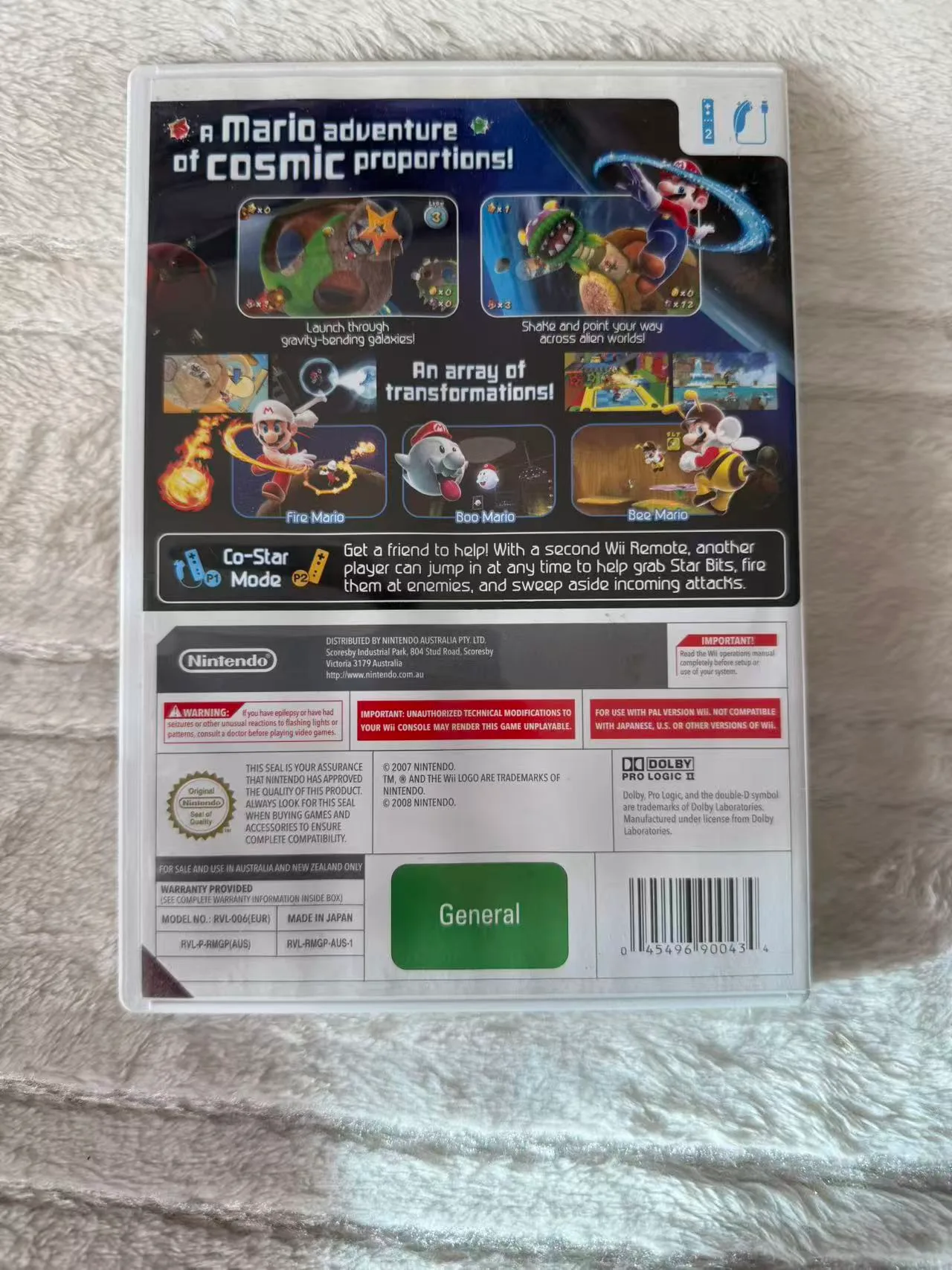 Super Mario Galaxy Nintendo Wii - Pal Aus - Tested&Working — photo 3