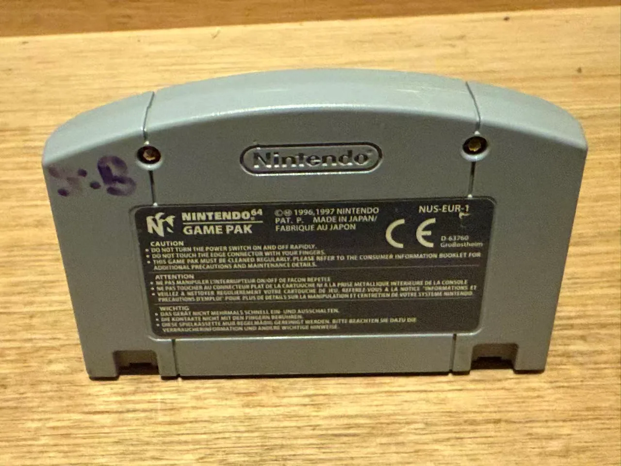 Wave Race  Nintendo 64 (N64) Tested&Working - Genuine Pal Aus — photo 2