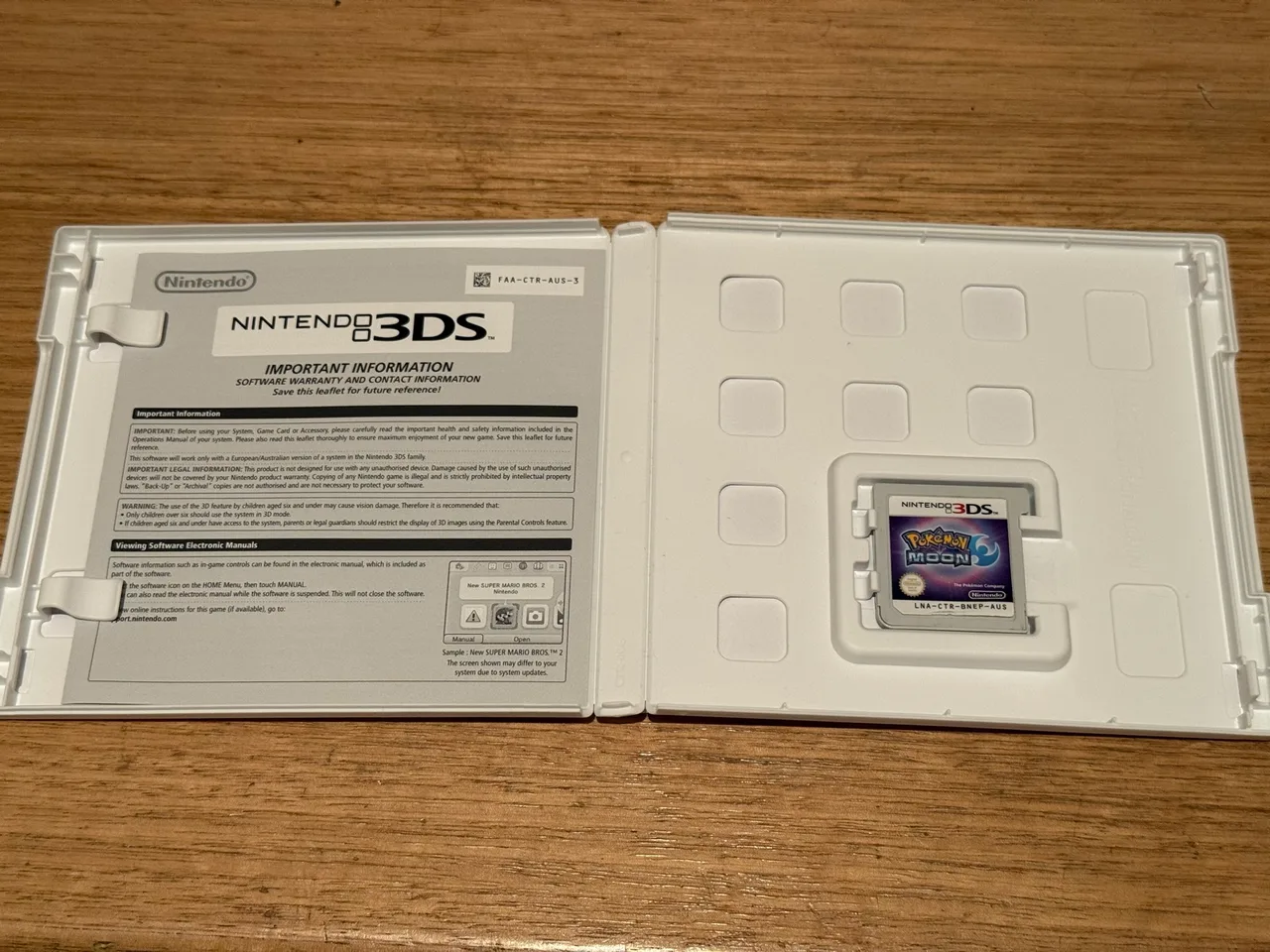 Pokemon Moon Nintendo 3ds Aus- genuine - tested and working — photo 3