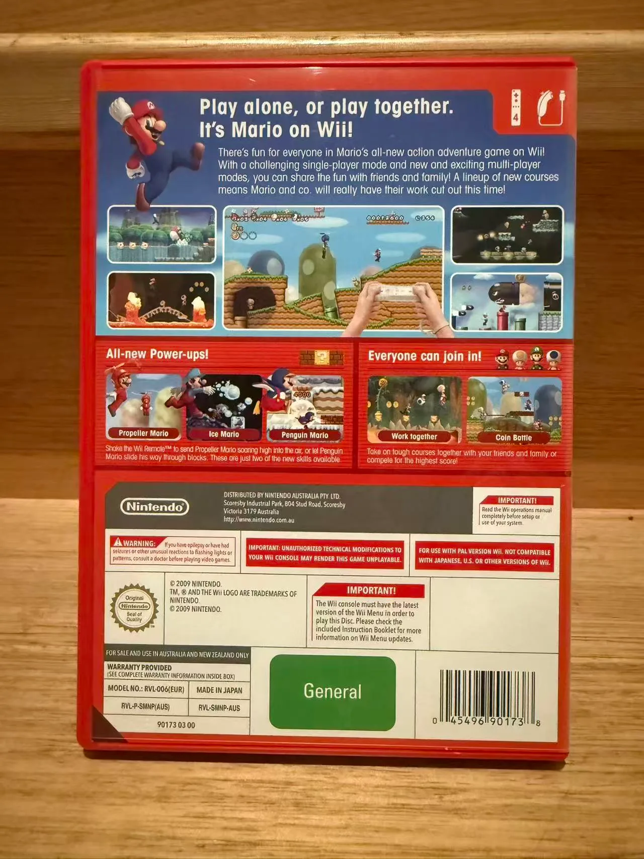 New Super Mario Bros.Wii  Nintendo - Tested&Working - Pal Aus — photo 2