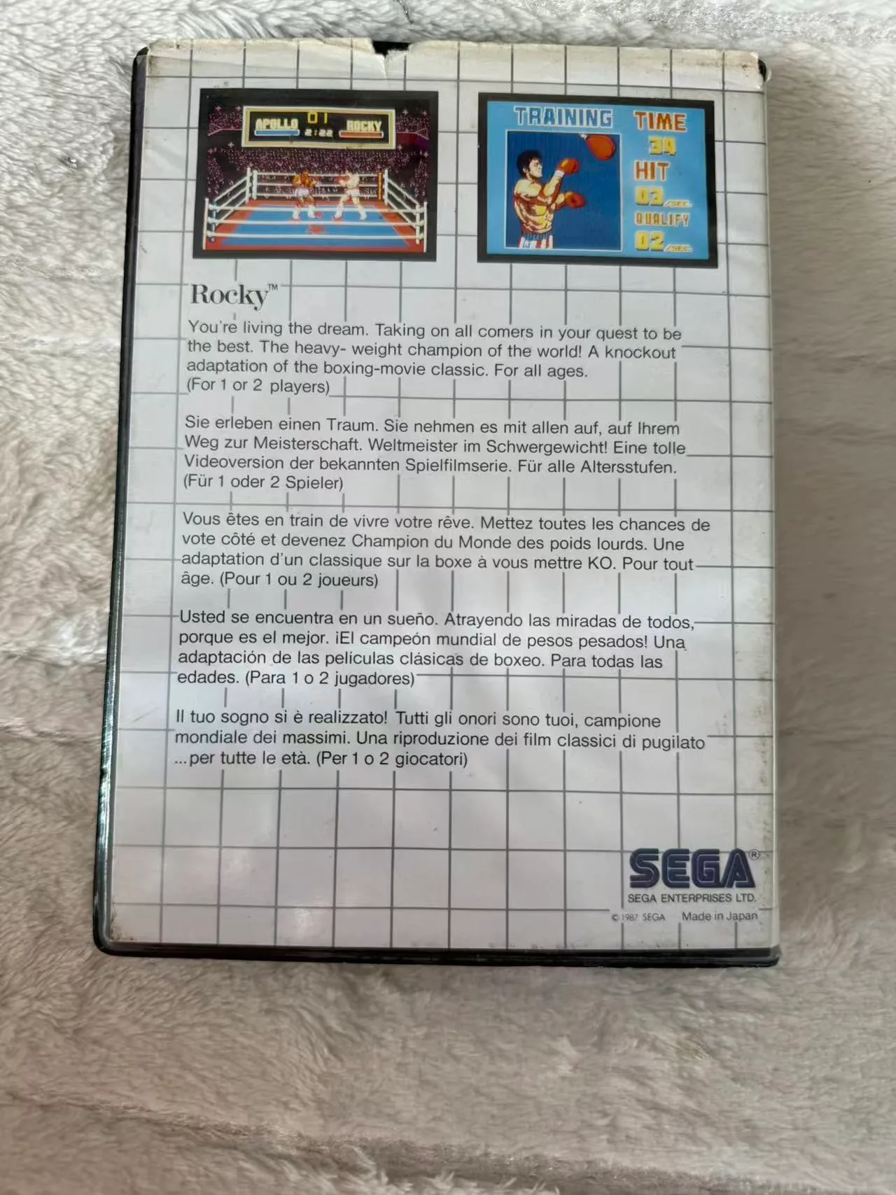 Rocky Sega Master System - Tested and working — photo 2