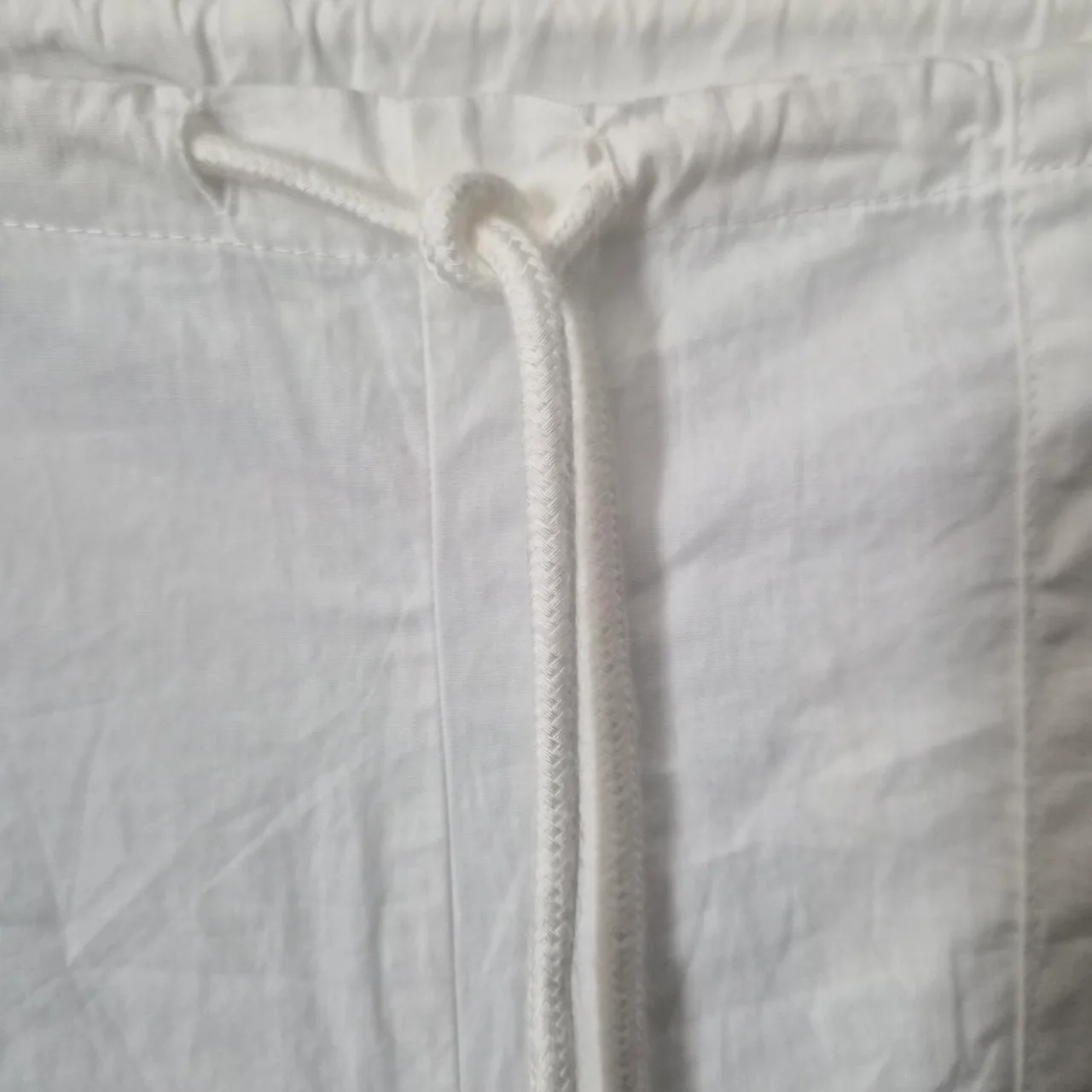 Princess Polly Womens 8 White 100% Cotton Wide Leg Utility Pants Drawstring Carg – photo 6