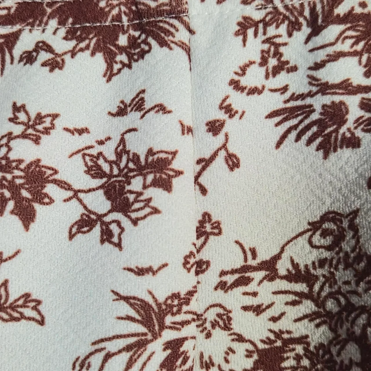 SHEIN MOD Co Ord 2 Piece L 12 14 Brown Toile De Jouy Corset Maxi Skirt BNWT New – photo 12