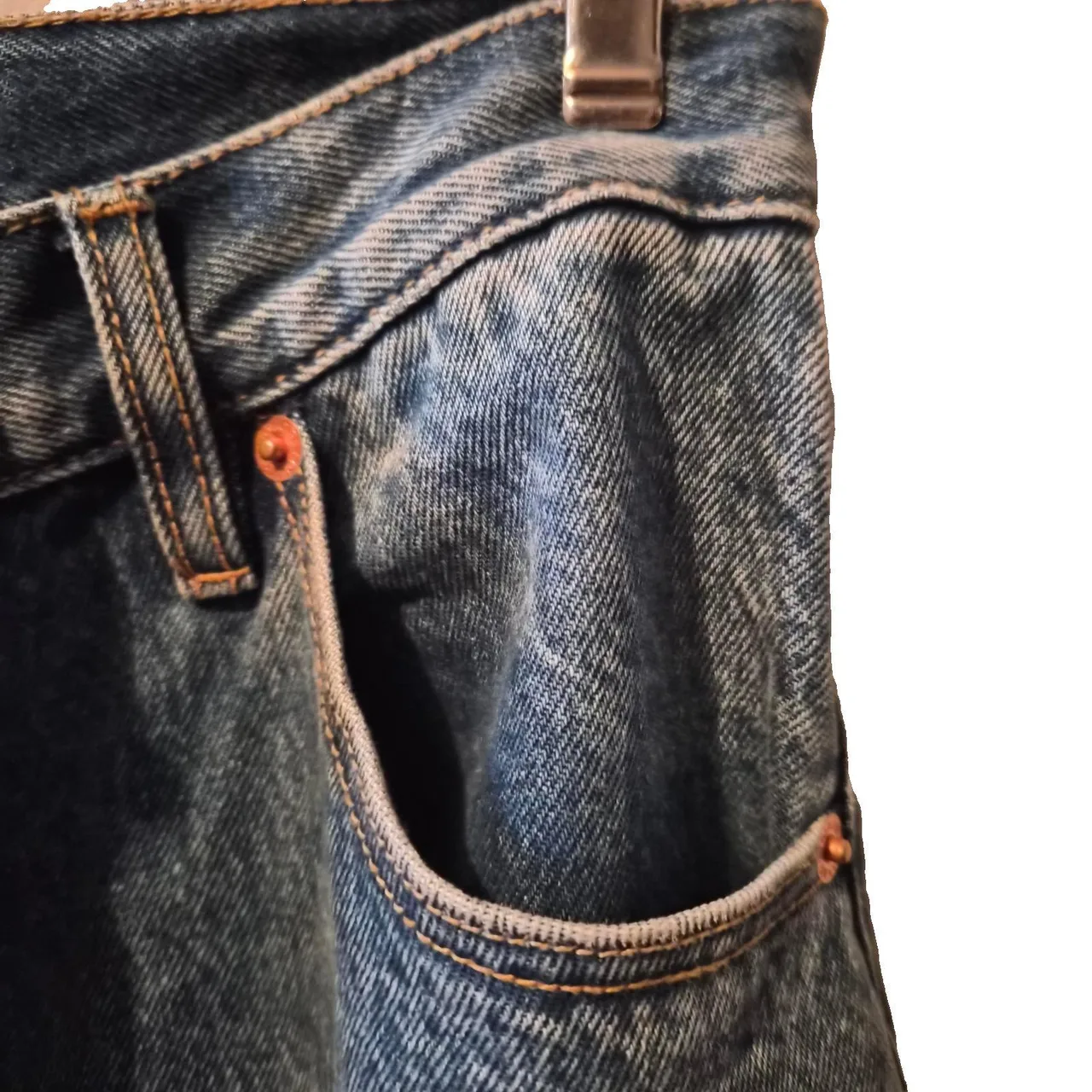 Rollas Mimi Jeans 27 9 High Waisted Tapered Barrel Leg Rigid Blue Button Fly Vtg – photo 6
