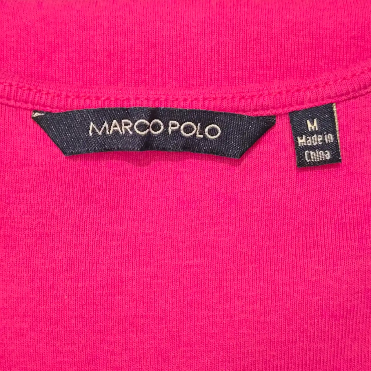 Marco Polo Red Singlet Tank Top Size M 100% Cotton 100% Silk Trim Layering Basic – photo 2